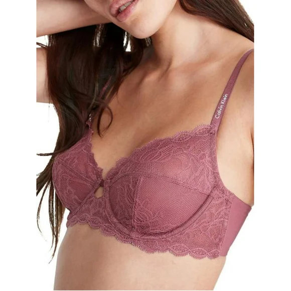 Calvin Klein Women's Size 32B Seductive Comfort With Lace Full Coverage Bra NWT - Picture 3 of 7